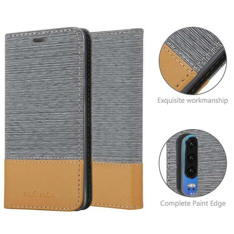 Cadorabo Hülle kompatibel mit Huawei P30 Schutzhülle mit Magnetverschluss, Standfunktion und Kartenfach