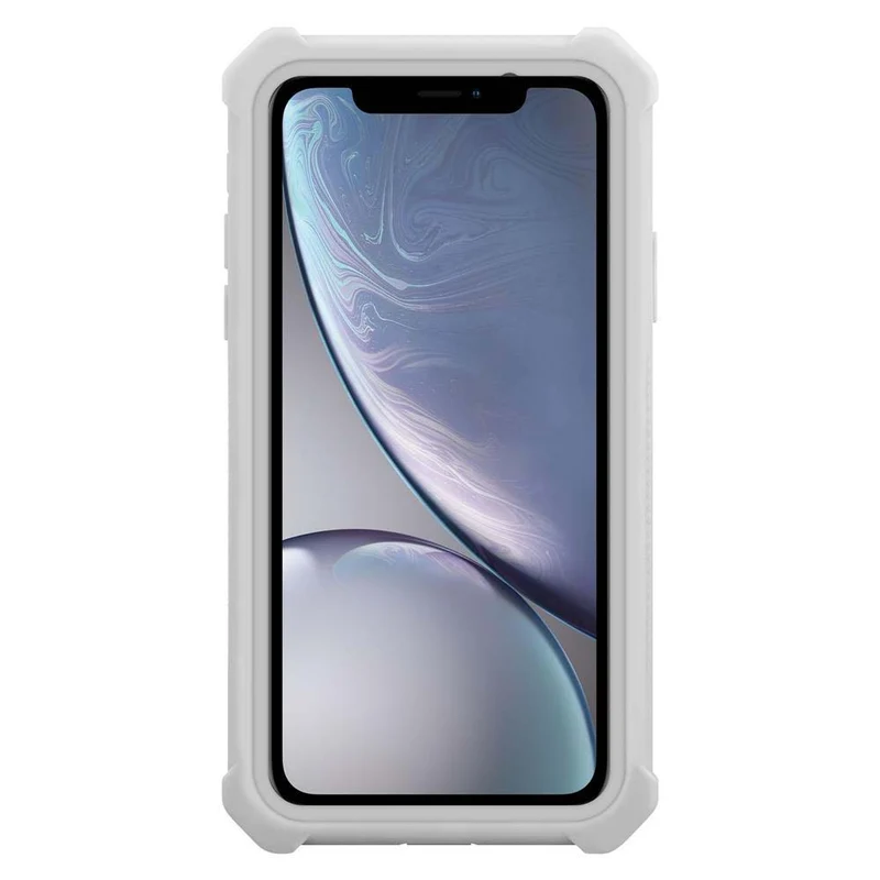 Cadorabo Hülle kompatibel mit Apple iPhone XR 2-in-1 Schutzhülle mit TPU Silikon-Rand und Acryl-Glas-Rücken