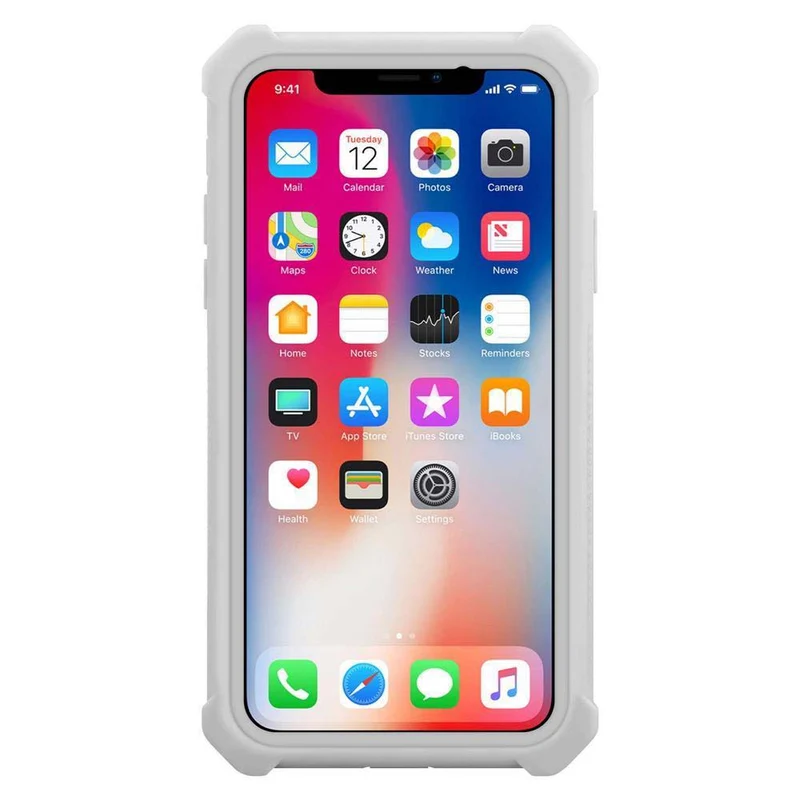 Cadorabo Hülle kompatibel mit Apple iPhone XS MAX 2-in-1 Schutzhülle mit TPU Silikon-Rand und Acryl-Glas-Rücken