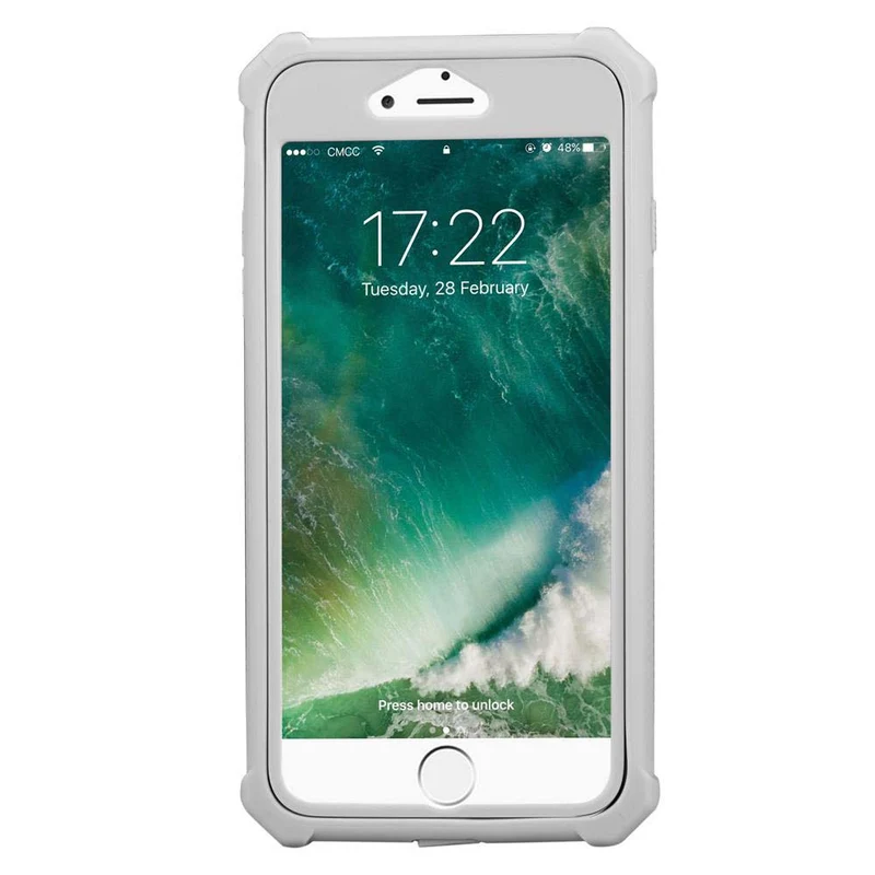 Cadorabo Hülle kompatibel mit Apple iPhone 7 PLUS / 7S PLUS / 8 PLUS 2-in-1 Schutzhülle mit TPU Silikon-Rand und Acryl-Glas-Rücken