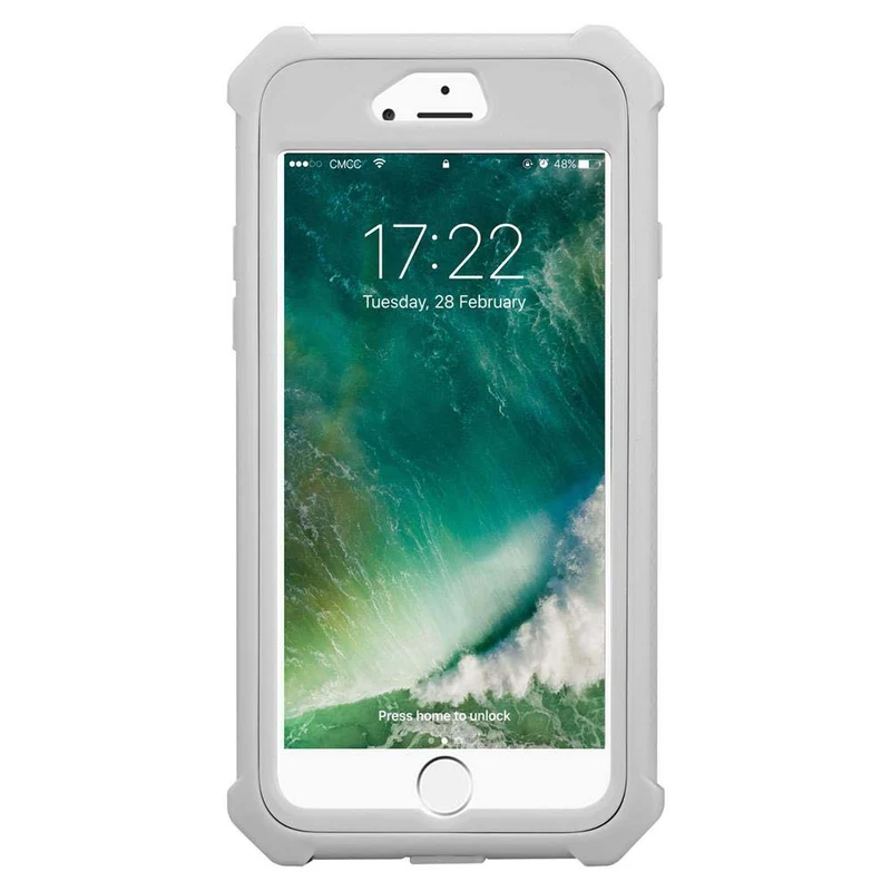 Cadorabo Hülle kompatibel mit Apple iPhone 7 / 7S / 8 / SE 2020 2-in-1 Schutzhülle mit TPU Silikon-Rand und Acryl-Glas-Rücken