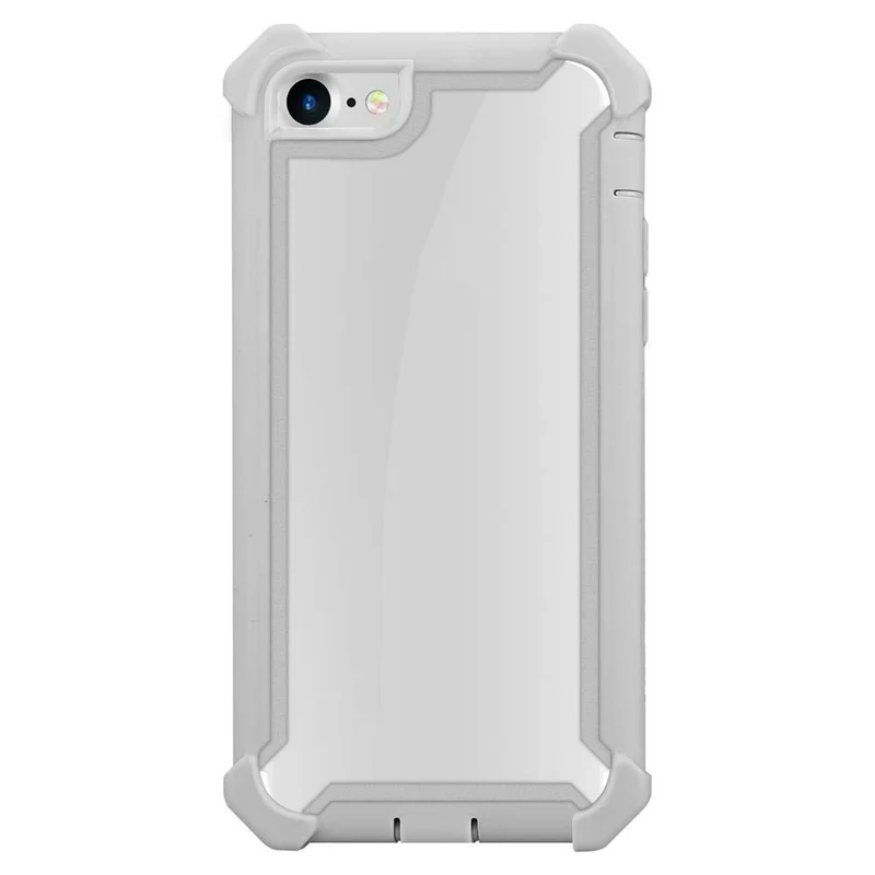 Cadorabo Hülle kompatibel mit Apple iPhone 7 / 7S / 8 / SE 2020 2-in-1 Schutzhülle mit TPU Silikon-Rand und Acryl-Glas-Rücken