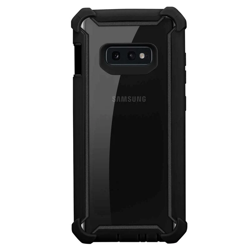 Cadorabo Hülle kompatibel mit Samsung Galaxy S10e 2-in-1 Schutzhülle mit TPU Silikon-Rand und Acryl-Glas-Rücken