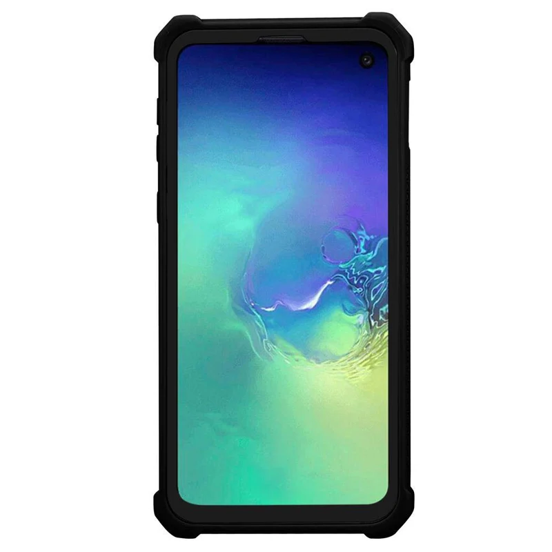 Cadorabo Hülle kompatibel mit Samsung Galaxy S10e 2-in-1 Schutzhülle mit TPU Silikon-Rand und Acryl-Glas-Rücken
