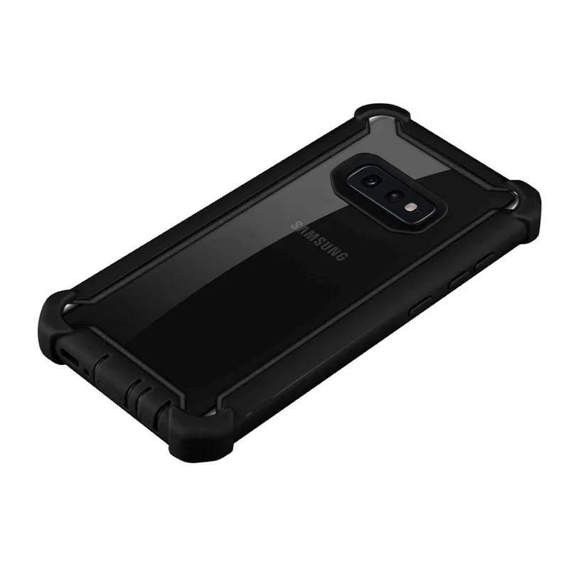 Cadorabo Hülle kompatibel mit Samsung Galaxy S10e 2-in-1 Schutzhülle mit TPU Silikon-Rand und Acryl-Glas-Rücken