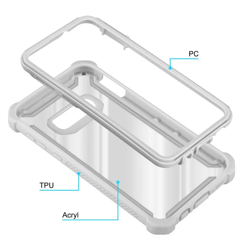 Cadorabo Hülle kompatibel mit Samsung Galaxy S10e 2-in-1 Schutzhülle mit TPU Silikon-Rand und Acryl-Glas-Rücken
