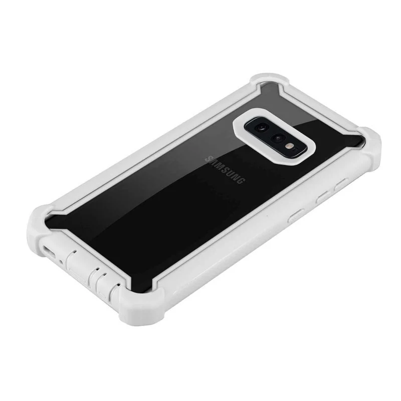 Cadorabo Hülle kompatibel mit Samsung Galaxy S10e 2-in-1 Schutzhülle mit TPU Silikon-Rand und Acryl-Glas-Rücken
