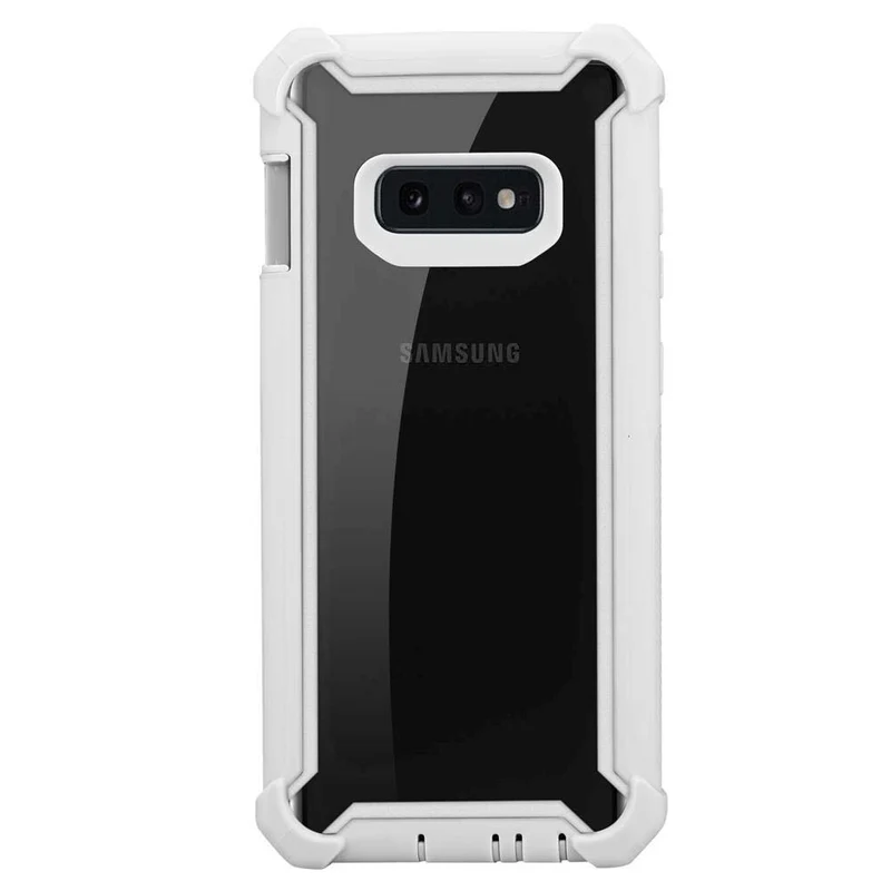 Cadorabo Hülle kompatibel mit Samsung Galaxy S10e 2-in-1 Schutzhülle mit TPU Silikon-Rand und Acryl-Glas-Rücken