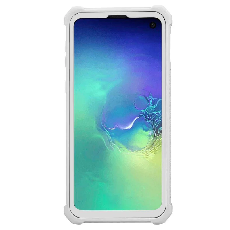 Cadorabo Hülle kompatibel mit Samsung Galaxy S10e 2-in-1 Schutzhülle mit TPU Silikon-Rand und Acryl-Glas-Rücken