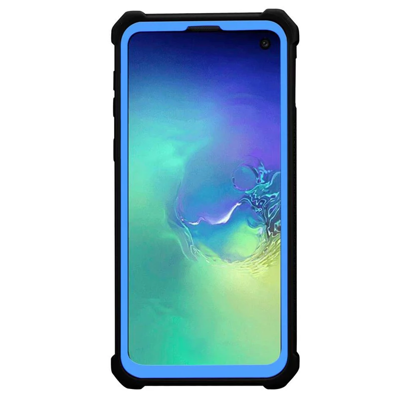 Cadorabo Hülle kompatibel mit Samsung Galaxy S10e 2-in-1 Schutzhülle mit TPU Silikon-Rand und Acryl-Glas-Rücken