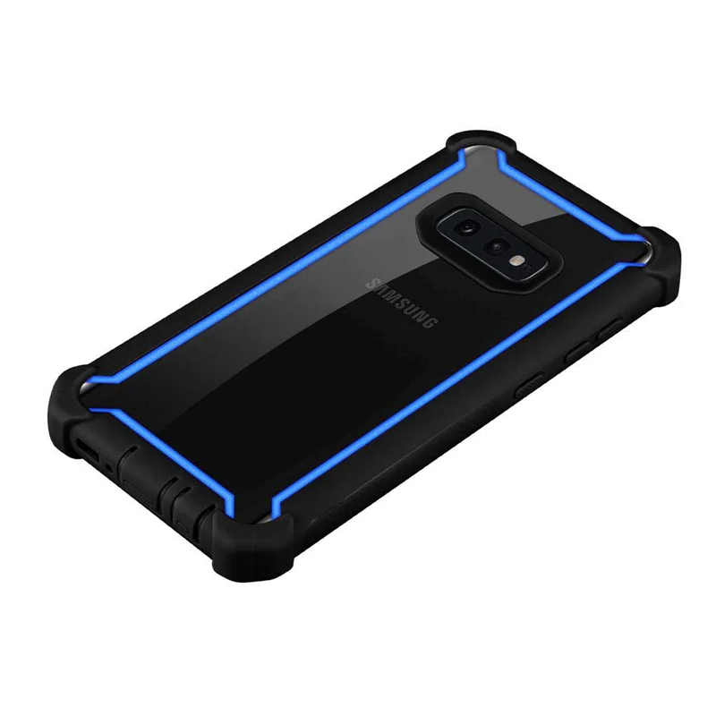 Cadorabo Hülle kompatibel mit Samsung Galaxy S10e 2-in-1 Schutzhülle mit TPU Silikon-Rand und Acryl-Glas-Rücken