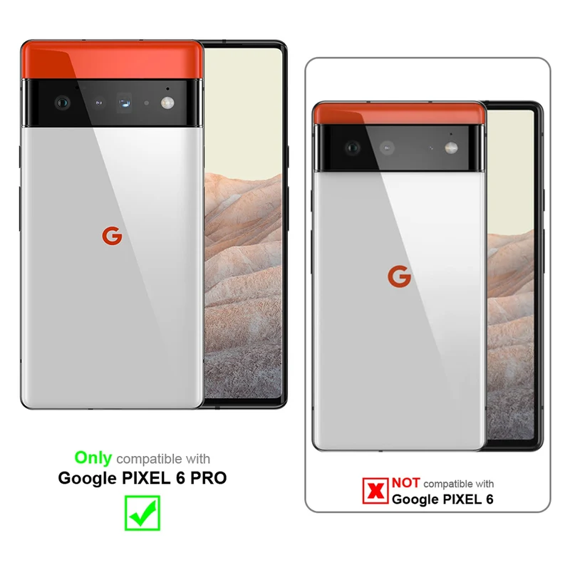 Cadorabo 3x Panzer Folie kompatibel mit Google PIXEL 6 PRO - Schutzfolie 3er Pack Gehärtetes (Tempered) Display-Schutzglas in 9H Härte mit 3D Touch Kompatibilität
