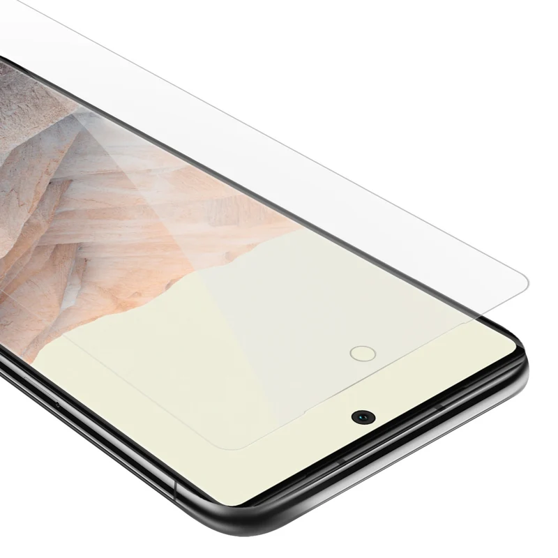 Cadorabo Panzer Folie kompatibel mit Google PIXEL 6 PRO - Schutzfolie Gehärtetes (Tempered) Display-Schutzglas in 9H Härte mit 3D Touch Kompatibilität