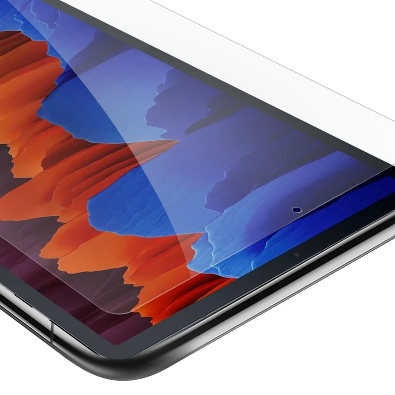 Cadorabo Panzer Folie kompatibel mit Samsung Galaxy Tab S7 (11 Zoll) Gehärtetes (Tempered) Display-Schutzglas in 9H Härte mit 3D Touch Kompatibilität