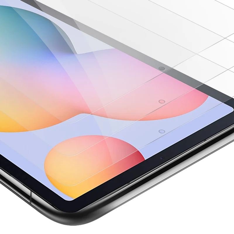 Cadorabo 3x Panzer Folie kompatibel mit Samsung Galaxy Tab S6 LITE (10.4 Zoll) 3er Pack Gehärtetes (Tempered) Display-Schutzglas in 9H Härte mit 3D Touch Kompatibilität