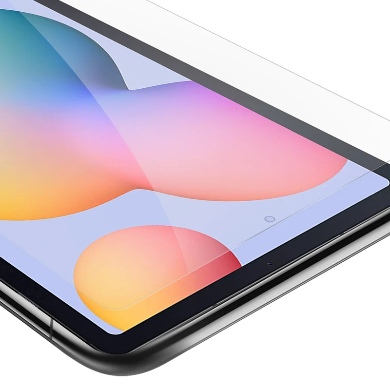 Cadorabo Panzer Folie kompatibel mit Samsung Galaxy Tab S6 LITE (10.4 Zoll) Gehärtetes (Tempered) Display-Schutzglas in 9H Härte mit 3D Touch Kompatibilität