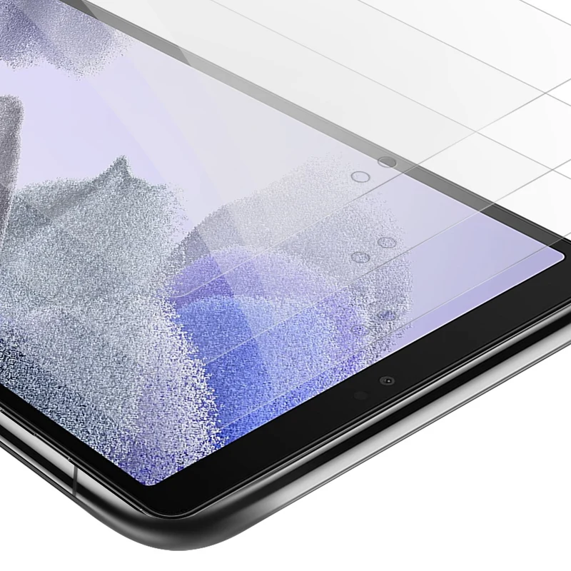 Cadorabo 3x Panzer Folie kompatibel mit Samsung Galaxy Tab A7 LITE (8.7 Zoll) 3er Pack Gehärtetes (Tempered) Display-Schutzglas in 9H Härte mit 3D Touch Kompatibilität