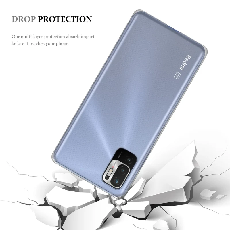 Cadorabo Hülle kompatibel mit Xiaomi RedMi NOTE 10 5G / POCO M3 PRO 5G Schutzhülle aus flexiblem TPU Silikon