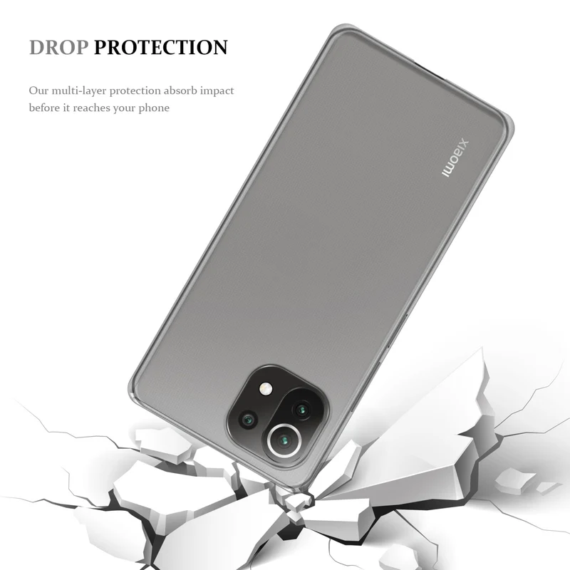 Cadorabo Hülle kompatibel mit Xiaomi Mi 11 LITE (4G / 5G) / 11 LITE NE Schutzhülle aus flexiblem TPU Silikon