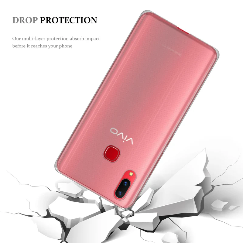 Cadorabo Hülle kompatibel mit Vivo V21 4G / 5G Schutzhülle aus flexiblem TPU Silikon