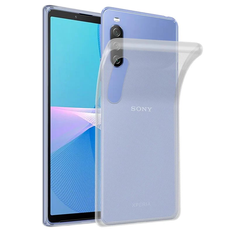 Cadorabo Hülle kompatibel mit Sony Xperia 10 III Schutzhülle aus flexiblem TPU Silikon