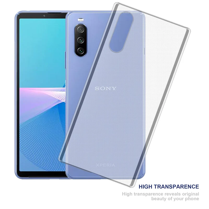 Cadorabo Hülle kompatibel mit Sony Xperia 10 III Schutzhülle aus flexiblem TPU Silikon