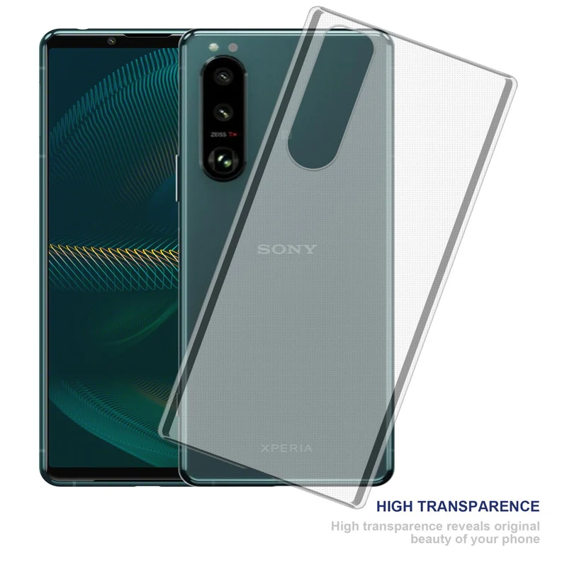 Cadorabo Hülle kompatibel mit Sony Xperia 5 III Schutzhülle aus flexiblem TPU Silikon