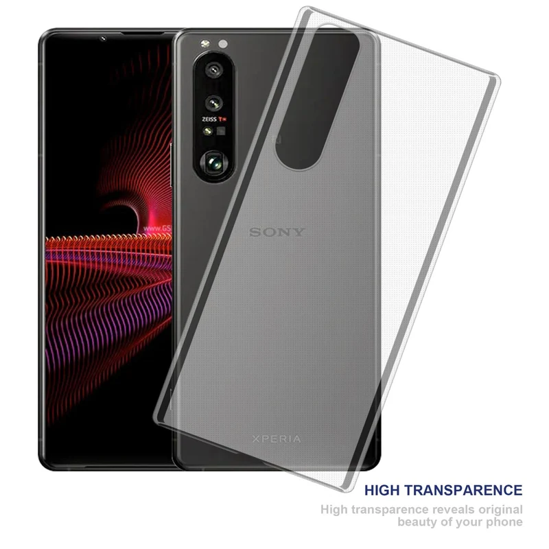 Cadorabo Hülle kompatibel mit Sony Xperia 1 III Schutzhülle aus flexiblem TPU Silikon