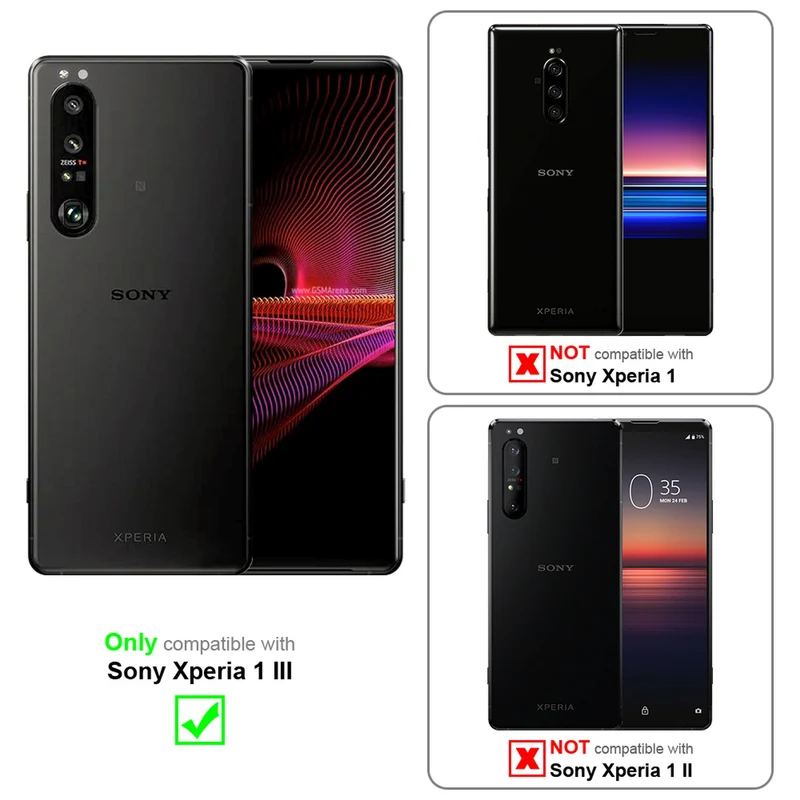 Cadorabo Hülle kompatibel mit Sony Xperia 1 III Schutzhülle aus flexiblem TPU Silikon