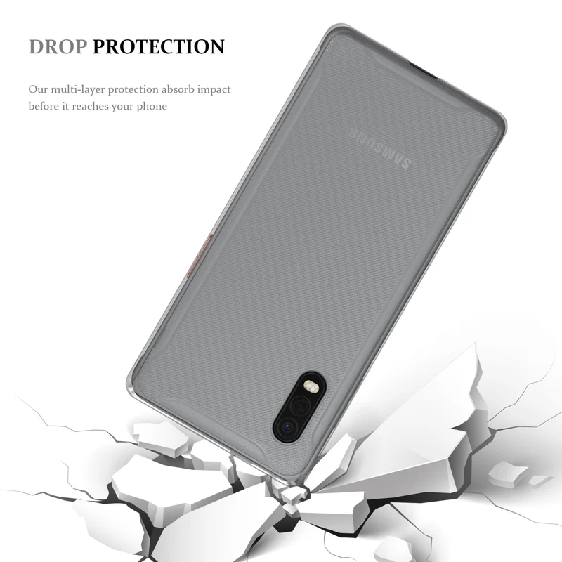 Cadorabo Hülle kompatibel mit Samsung Galaxy XCover PRO Schutzhülle aus flexiblem TPU Silikon