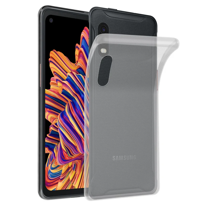 Cadorabo Hülle kompatibel mit Samsung Galaxy XCover PRO Schutzhülle aus flexiblem TPU Silikon
