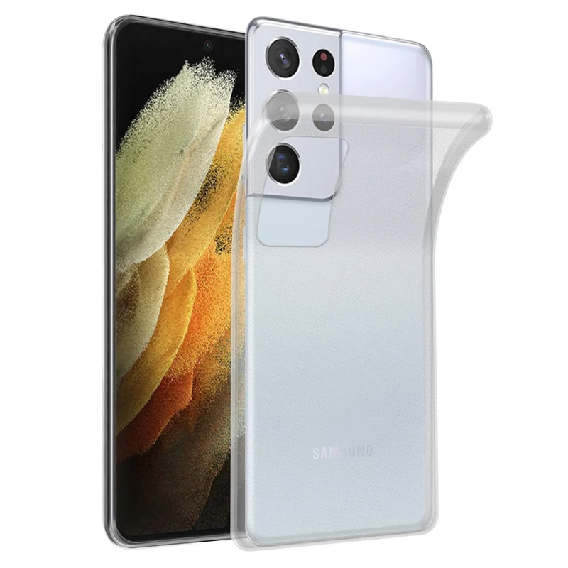 Cadorabo Hülle kompatibel mit Samsung Galaxy S22 ULTRA Schutzhülle aus flexiblem TPU Silikon