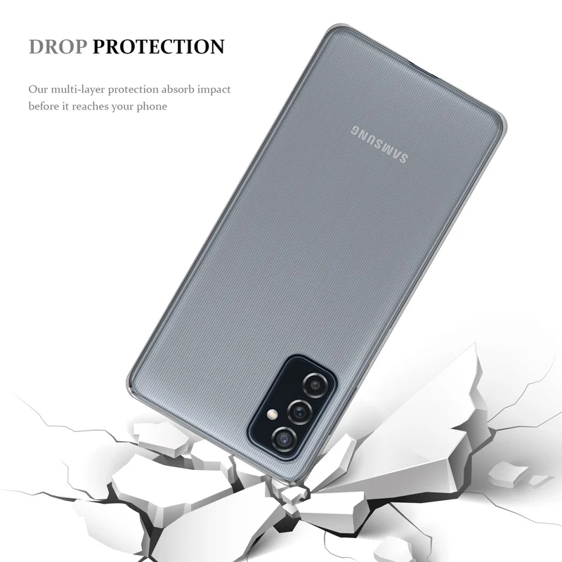 Cadorabo Hülle kompatibel mit Samsung Galaxy M52 5G Schutzhülle aus flexiblem TPU Silikon