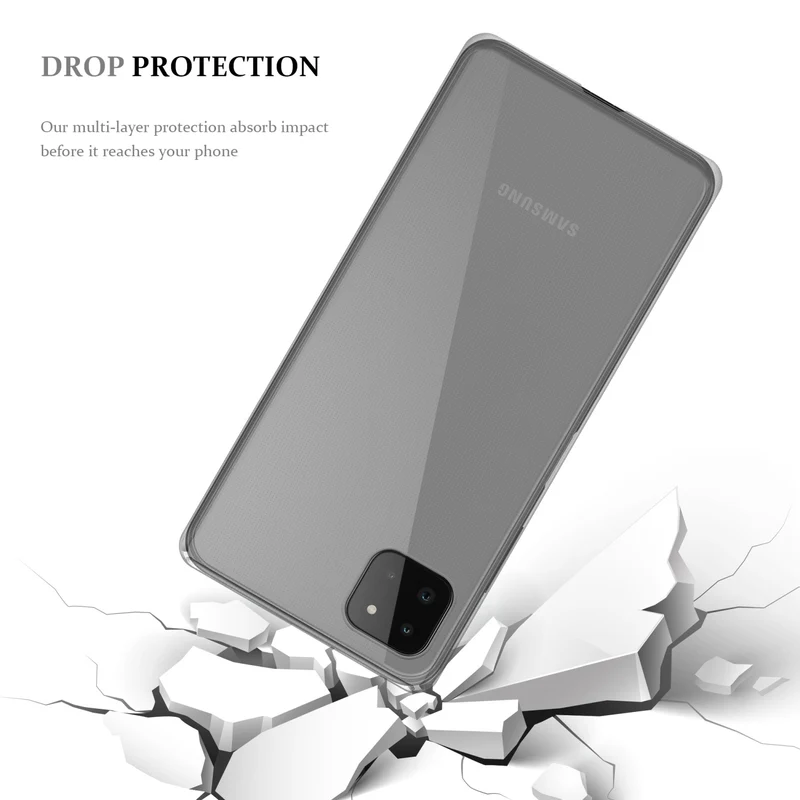 Cadorabo Hülle kompatibel mit Samsung Galaxy A22 5G Schutzhülle aus flexiblem TPU Silikon