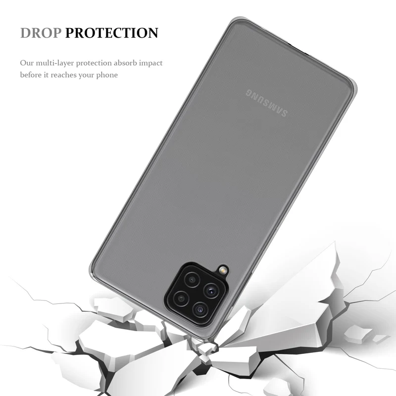 Cadorabo Hülle kompatibel mit Samsung Galaxy A22 4G / M22 / M32 4G Schutzhülle aus flexiblem TPU Silikon
