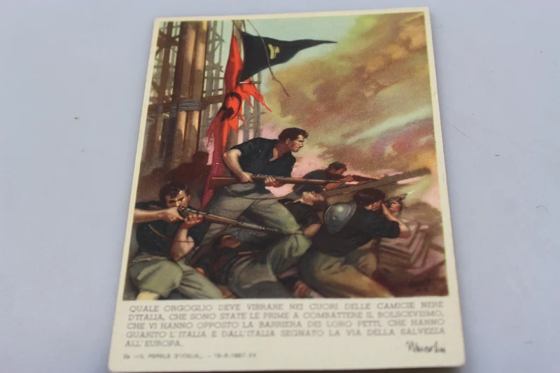 Illustrierte antibolschewistische Postkarte