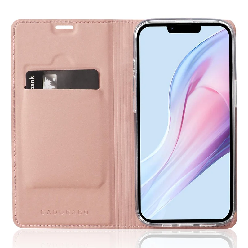 Cadorabo Hülle kompatibel mit Apple iPhone 13 PRO MAX Schutzhülle mit Magnetverschluss, Standfunktion und Kartenfach