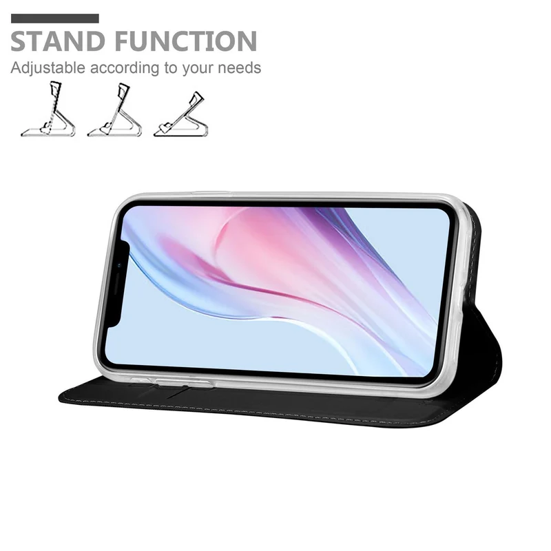 Cadorabo Hülle kompatibel mit Apple iPhone 13 PRO MAX Schutzhülle mit Magnetverschluss, Standfunktion und Kartenfach