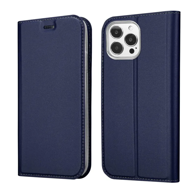 Cadorabo Hülle kompatibel mit Apple iPhone 13 PRO MAX Schutzhülle mit Magnetverschluss, Standfunktion und Kartenfach