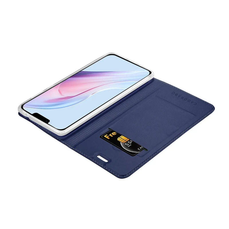Cadorabo Hülle kompatibel mit Apple iPhone 13 PRO MAX Schutzhülle mit Magnetverschluss, Standfunktion und Kartenfach