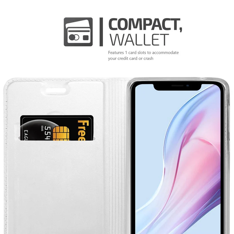 Cadorabo Hülle kompatibel mit Apple iPhone 13 PRO MAX Schutzhülle mit Magnetverschluss, Standfunktion und Kartenfach