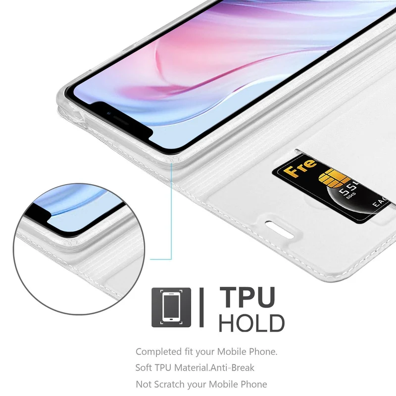 Cadorabo Hülle kompatibel mit Apple iPhone 13 PRO MAX Schutzhülle mit Magnetverschluss, Standfunktion und Kartenfach