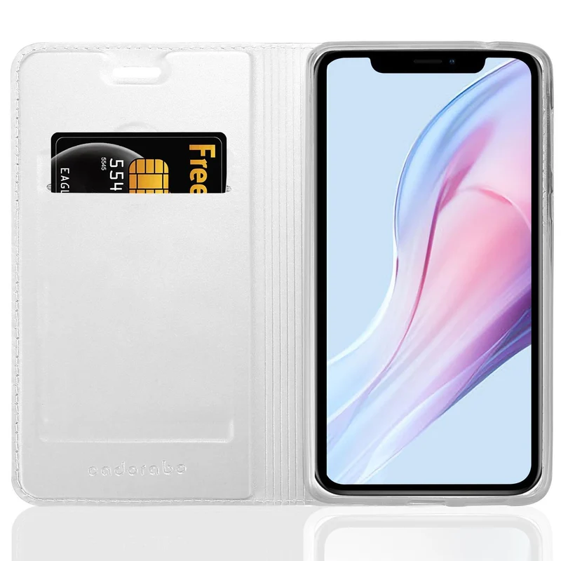 Cadorabo Hülle kompatibel mit Apple iPhone 13 Schutzhülle mit Magnetverschluss, Standfunktion und Kartenfach