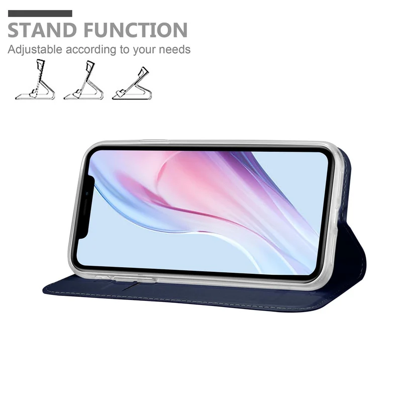 Cadorabo Hülle kompatibel mit Apple iPhone 13 Schutzhülle mit Magnetverschluss, Standfunktion und Kartenfach