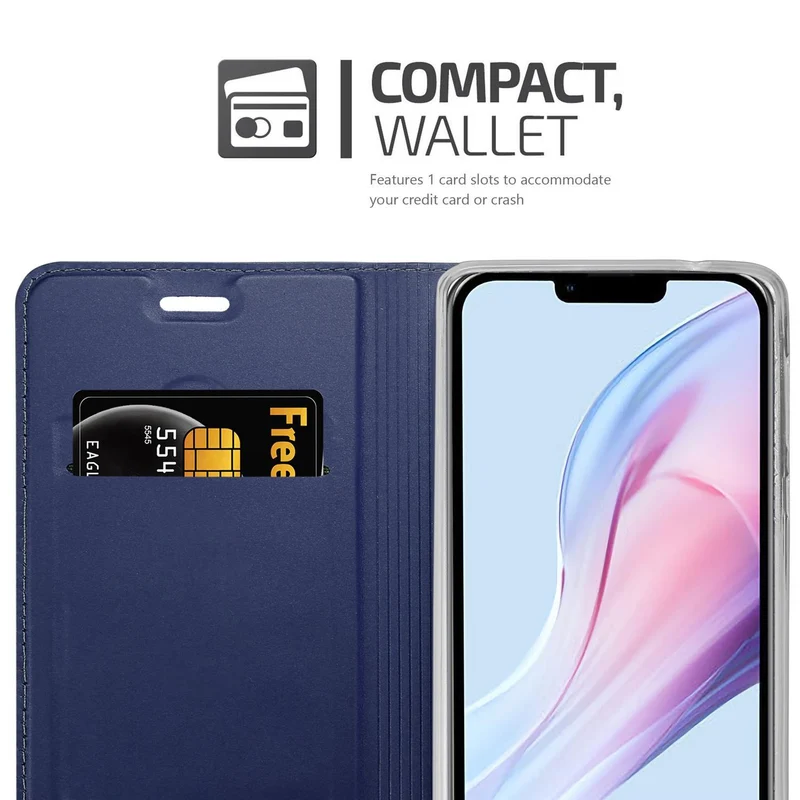 Cadorabo Hülle kompatibel mit Apple iPhone 13 Schutzhülle mit Magnetverschluss, Standfunktion und Kartenfach