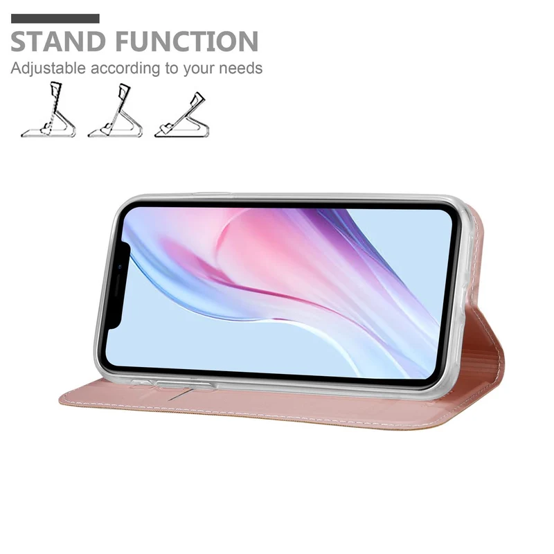 Cadorabo Hülle kompatibel mit Apple iPhone 13 Schutzhülle mit Magnetverschluss, Standfunktion und Kartenfach