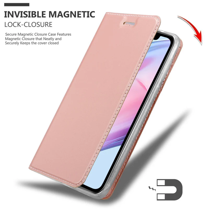 Cadorabo Hülle kompatibel mit Apple iPhone 13 Schutzhülle mit Magnetverschluss, Standfunktion und Kartenfach