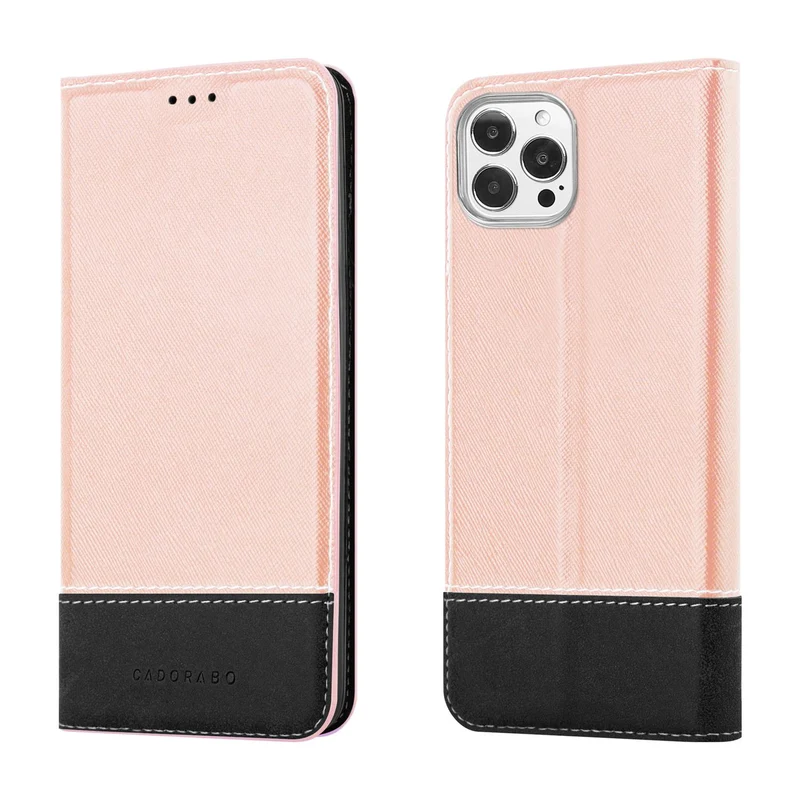 Cadorabo Hülle kompatibel mit Apple iPhone 13 PRO MAX Schutzhülle mit Magnetverschluss, Standfunktion und Kartenfach