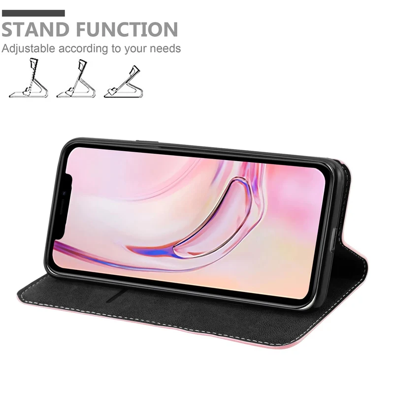 Cadorabo Hülle kompatibel mit Apple iPhone 13 PRO MAX Schutzhülle mit Magnetverschluss, Standfunktion und Kartenfach