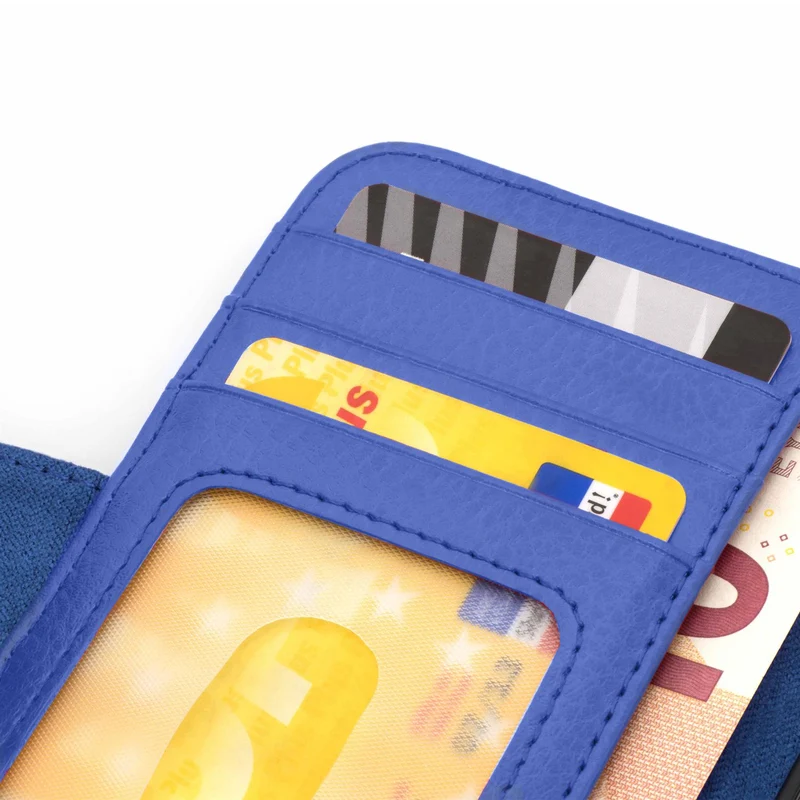 Cadorabo Hülle kompatibel mit Apple iPhone 13 Schutzhülle mit Magnetverschluss und 3 Kartenfächern